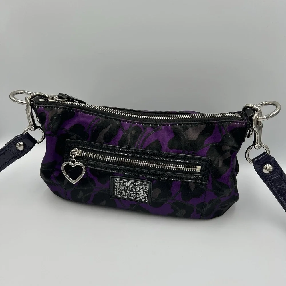 Coach‎ Daisy Ocelot Purple Demi Hobo # H1281-F20024